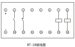 BT-1B/130同步檢查繼電器內部接線及外引接線圖